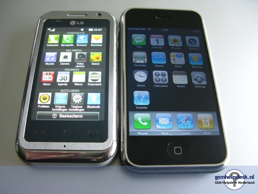 LG KM900 VS iPhone