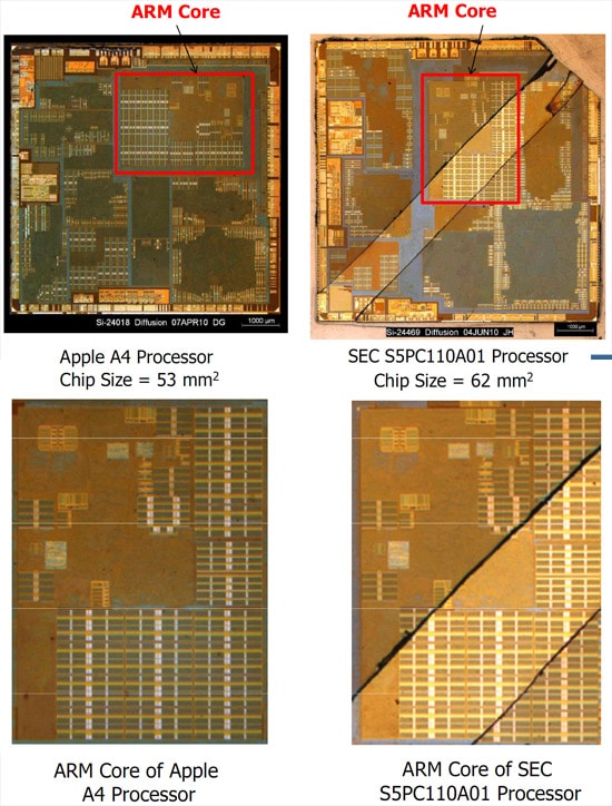 iphone a4 processeur