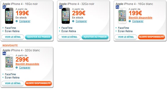 iphone 4 bouygues telecom