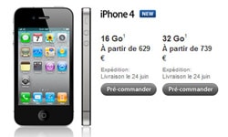 iphone 4 prix