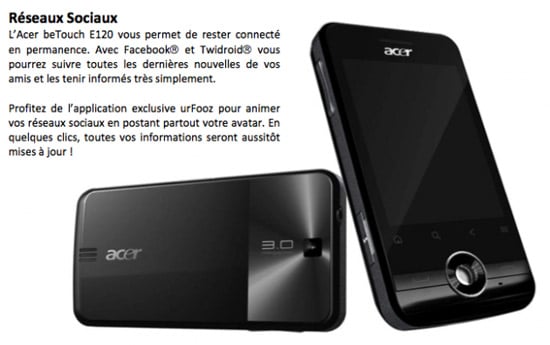 acer betouch e120