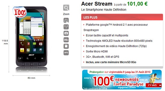 acer stream virgin mobile