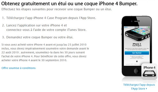 apple iphone 4 bumper gratuit