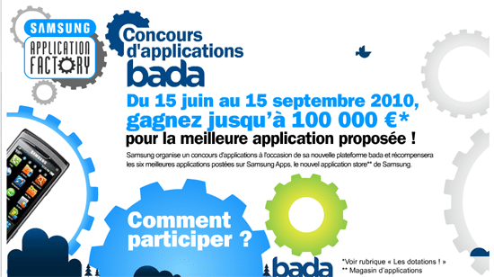 concours application bada samsung