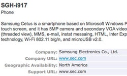 samsung sgh i917