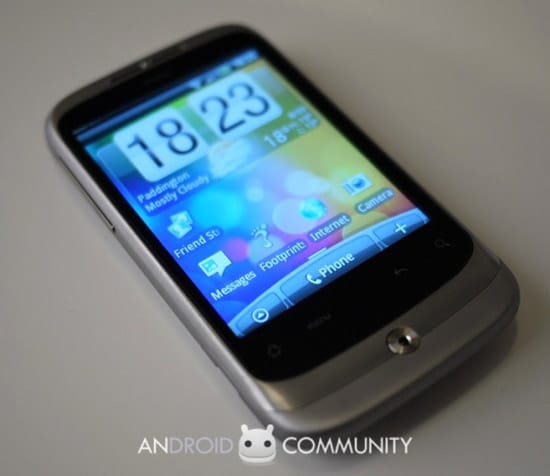 htc wildfire silver