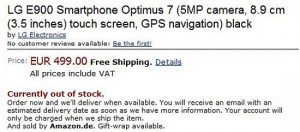 lg optimus 7 amazon