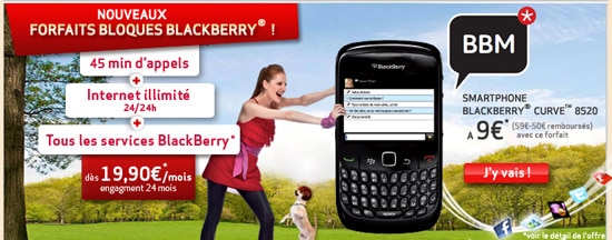 forfaits bloque blackberry