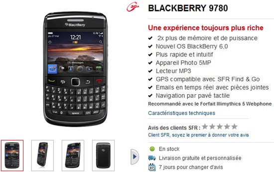 blackberry 9780 sfr
