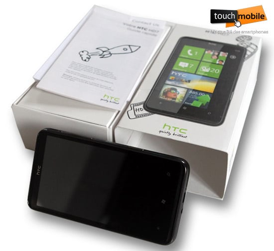 htc hd7 deballage