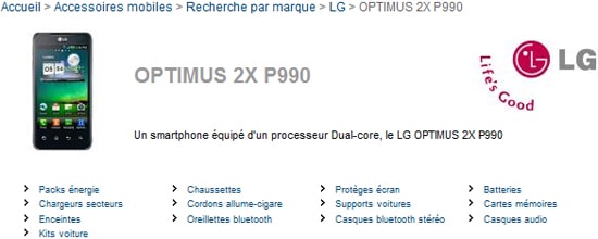 lg optimus 2x sfr