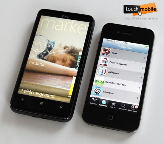 marketplace htc hd7 vs iphone 4