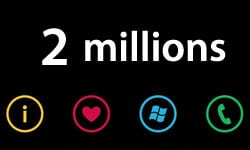 2 millions windows phone 7