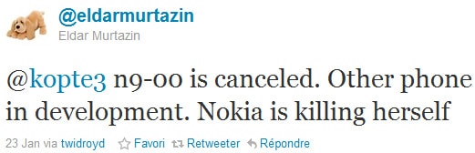 nokia n9 canceled