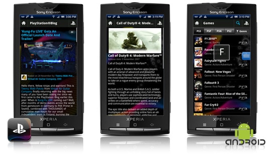 application playstation sous android