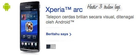 annonce xperia arc