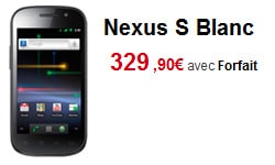 google nexus s blanc sfr