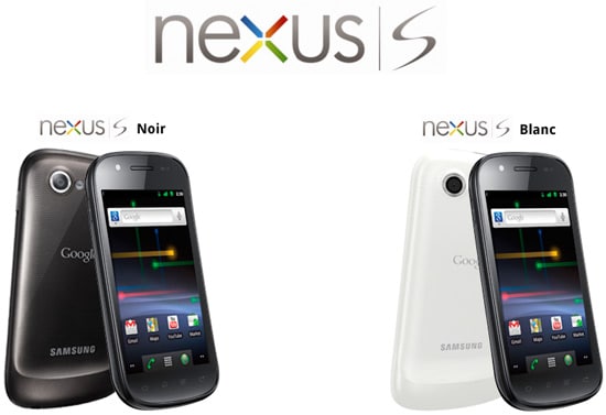 google nexus s noir blanc