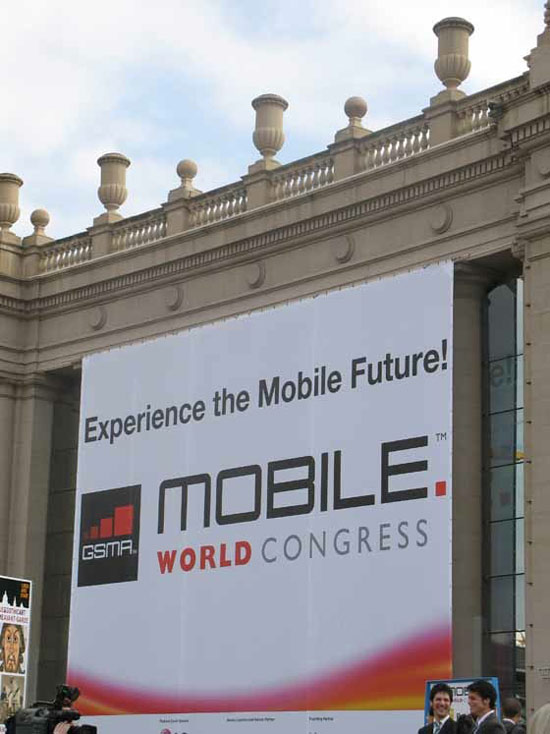 affiche mobile world congress du palais des congrès de barcelone