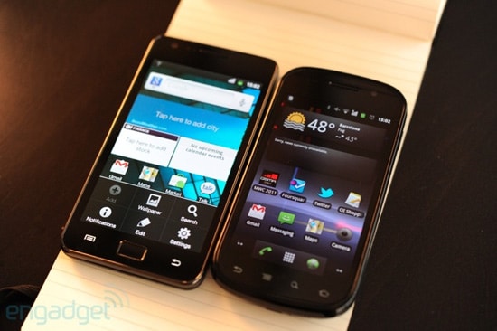 samsung galaxy s2 vs nexus s