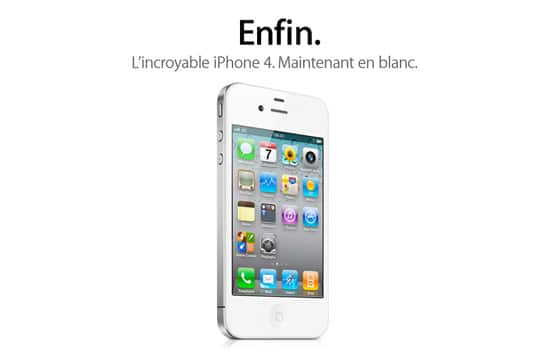 iphone 4 blanc