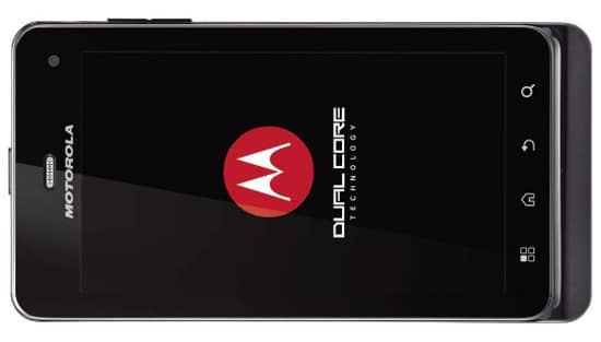 motorola milestone 3 front