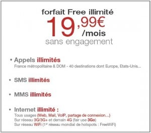 Forfait Free illimité