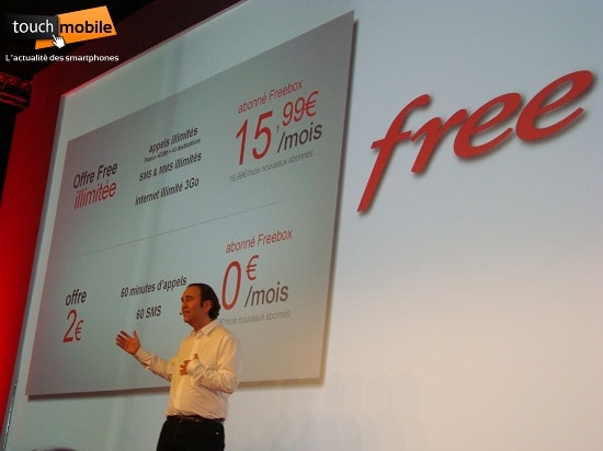 Xavier Niel présente les forfaits Free Mobile