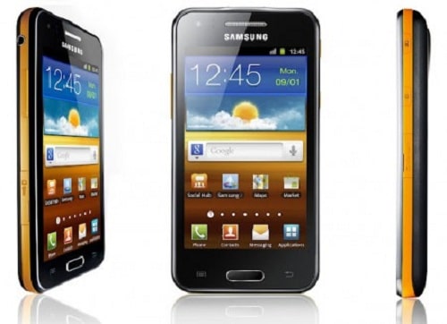 Samsung-Galaxy-Beam vue de face et de profil