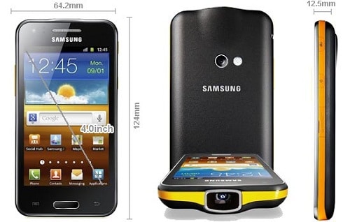 Samsung-Galaxy-Beam dimensions