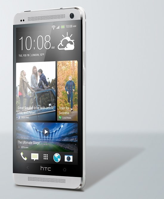 HTC One Argent de face