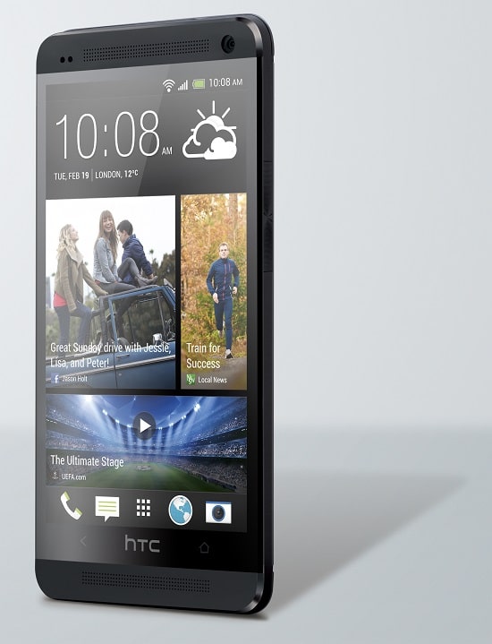 HTC One Noir de face