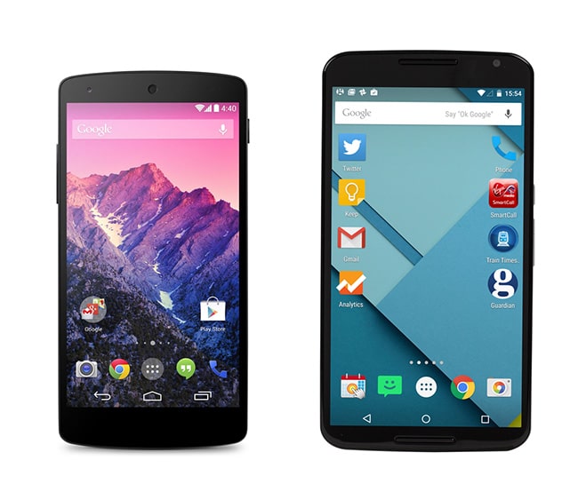 Google Nexus 5 vs Google Nexus 6